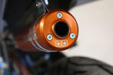 Exhaust Stage6 Streetrace 70cc high mount CNC orange Derbi Senda