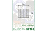 Oil Filter Hiflofiltro HF181 Habana 125cc / Piaggio Vespa 125cc ET4