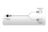 Y-Cable temeprature sensor MyChron 5 2T 1,5m (2x water)