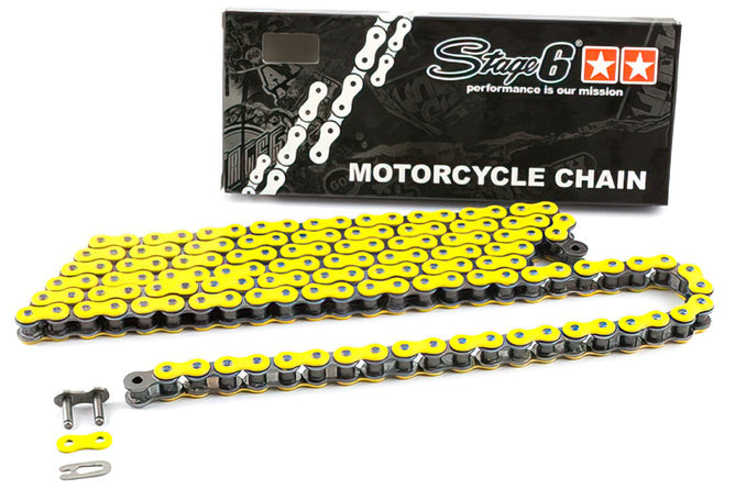 Kedjesats 13x53 - 420 Stage6 aluminium CNC gul Derbi Senda X-treme