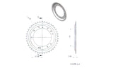 Couronne Grimeca 42 dents MBK 51S (diamètre 98mm)