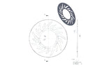 Disque de frein avant 240mm NG Brake Disc MBK X-limit / Yamaha DTR apu002703