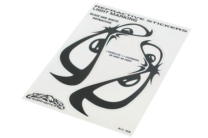 Klistretikett 3M "Evil Eyes" 100x120mm svart/vit