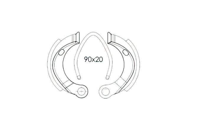 Bromsskivor Peugeot 103 SPX / RCX / MBK 51 aluminiumfälgar (Grimeca 90mm)