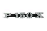 Logo Vespa P 150 XNoir/Chromé