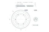 Kit chaîne Afam Z=12x53 Aprilia RS/RX/RS4 06 à 2010