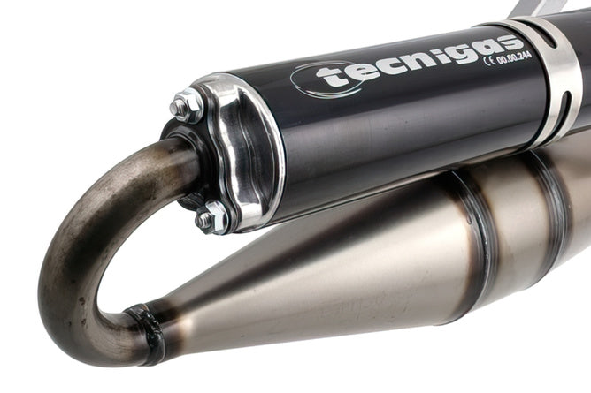 Avgassystem Tecnigas Next R Minarelli horisontell svart