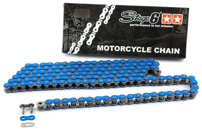 Kedjesats 13x53 - 420 Stage6 aluminium CNC blå Aprilia SX 50
