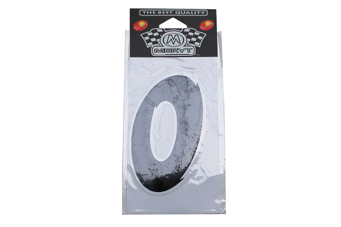 Sifferdekal "0" svart (9cm)