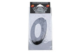 Autocollant numero 0 noir (h. 9cm)