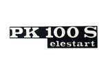 Logo Vespa PK 100 S Elestart Noir/Chromé