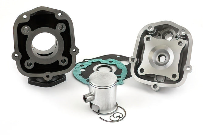Tuning Kit cylinderventil + avgassystem Stage6 50cc Streetrace gjutjärn Derbi Euro 3/ Euro 4
