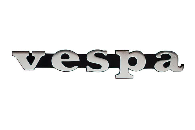 Badge Vespa svart/krom