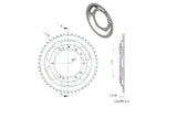 Couronne BTS tole 50 dents Peugeot 103 (diamètre 94mm)