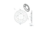 Couronne Grimeca 54 dents Peugeot 103 (diamètre 98mm)