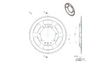 Couronne RYS 56 dents Peugeot 103 (diamètre 94mm)
