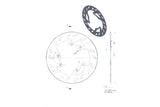 Disque de frein avant 240mm NG Brake Disc Peugeot XP6 apu002702