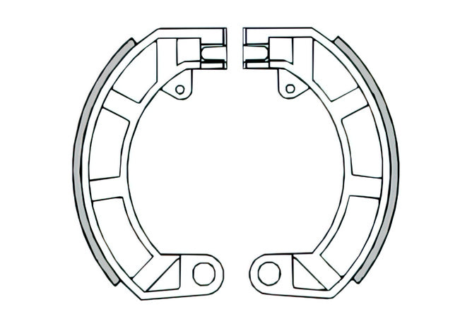 Bromsbelägg bak RMS Vespa Primavera 50 - 125cc (V5A2T-V5B1T-VMA2-V9A1)