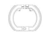 Machoîres de frein avant RMS Vespa Rally 180 - 200cc (VLB1T-VSB1T-VSC1T-VSE1T)