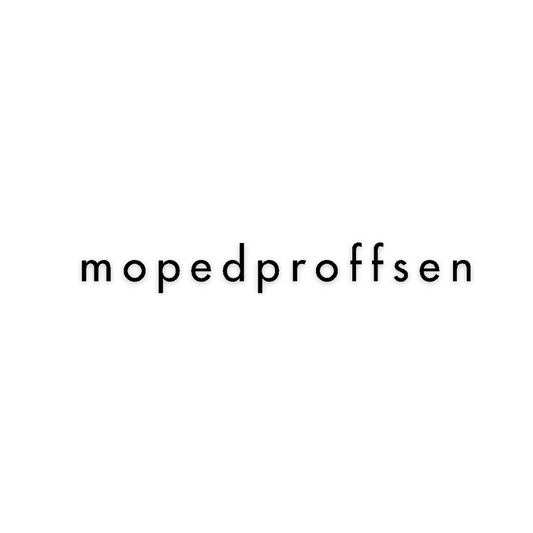 MopedProffsen. Dekal/Klistermärke Utskuren 20x2.6cm