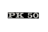 Logo Vespa PK 50 Noir/Chromé