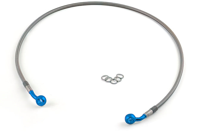 Bromslinje Motacc bak stainless steel / blå banjo Yamaha Aerox