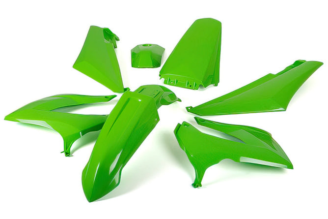 Fairing Kit 7 delar grön Derbi X-treme före 2011