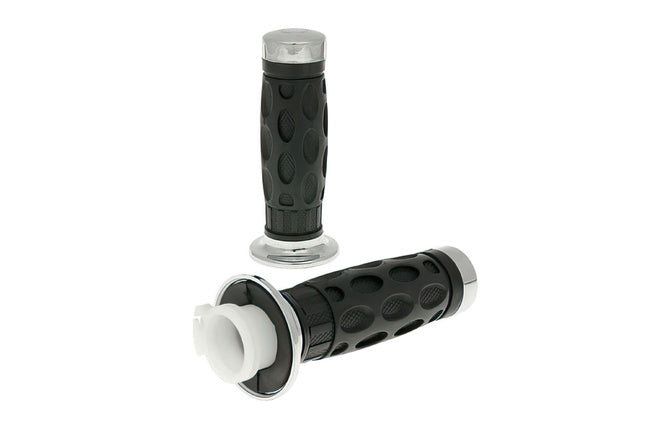 Grips GY6 vänster / höger krom med gasrör