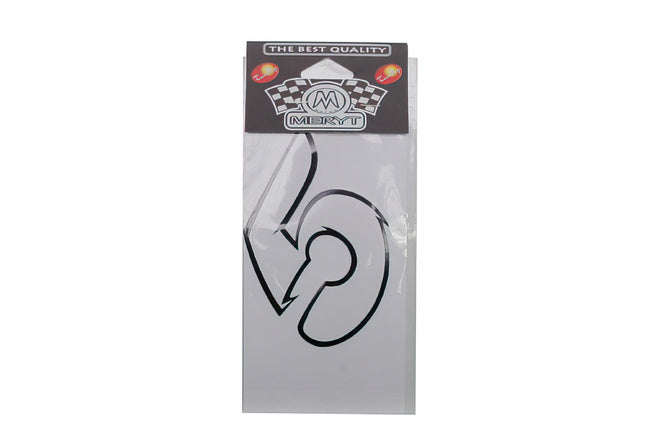 Nummerdekal "5" vit (9cm)