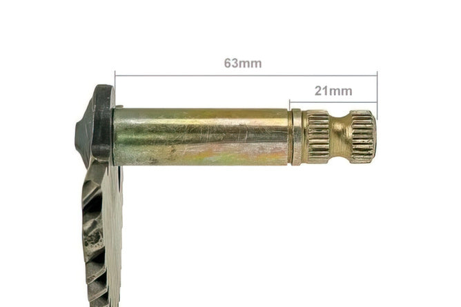 Kickstartaxel GY6, 50cc, 63mm/21mm