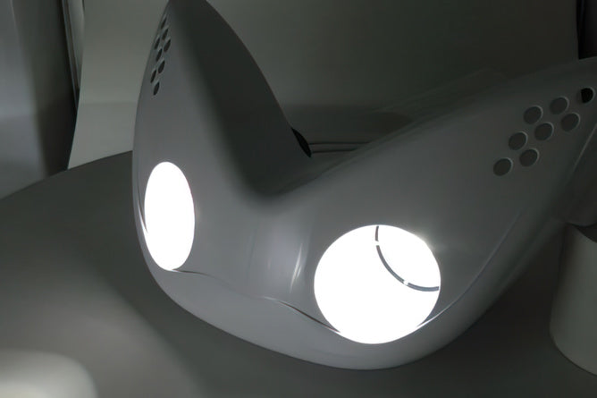 Tvillingstrålkastare Yamaha Aerox / MBK Nitro vit