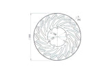 Disque de frein avant 300mm NG Brake Disc Derbi DRD Pro / SM