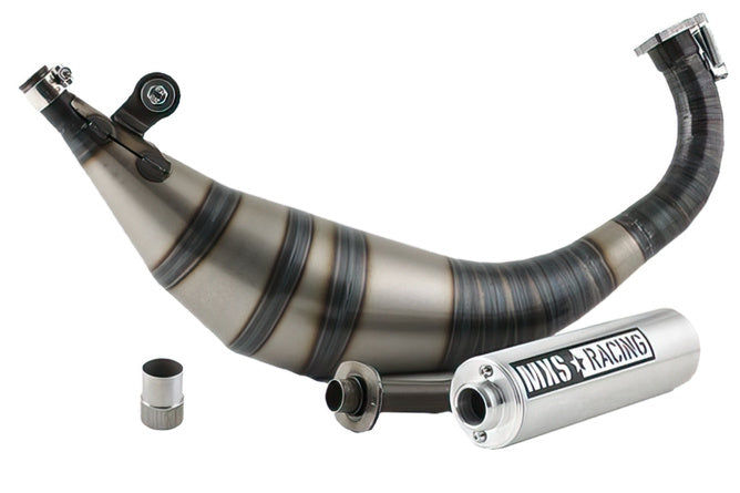 Avgassystem MXS Racing GP90 inkl. universell fläns Minarelli AM6