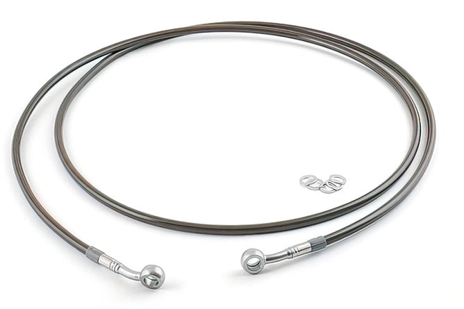 Bromsledning Motacc fram carbon / silver banjo Yamaha Aerox