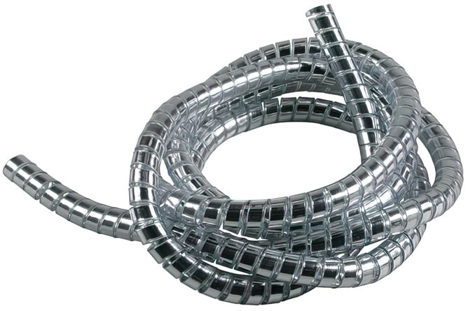 Spiral Kabelslang för gas- och bromskablar 150cm krom