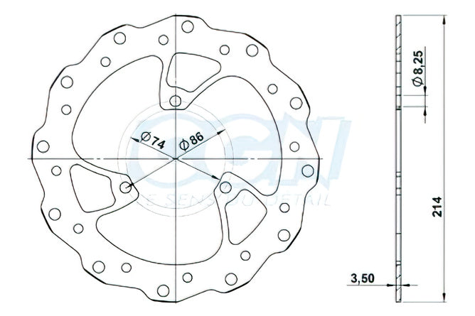 Bromsskiva fram NG Bromsskiva Peugeot Speedfight 3 / 4