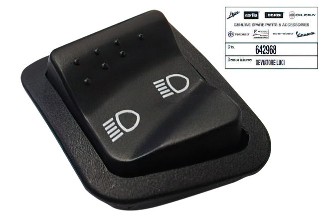 Strömbrytare / Väljare (fjärrljus) Piaggio