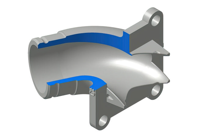 Insugningsrör CBE vinklat 28mm MBK 51 / Peugeot 103