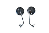 Mirrors universal round chrome (x2) vintage mopeds