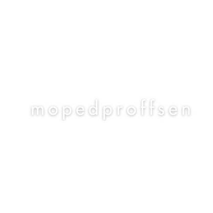 MopedProffsen. Dekal/Klistermärke Utskuren 20x2.6cm