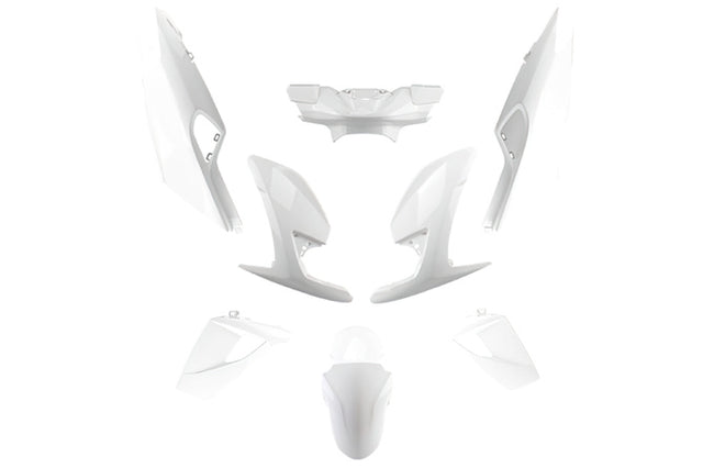 Kåpkit Peugot Speedfight 4 (8 delar) Vit - Mopedproffsen