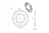 Rear Sprocket 52 teeth - 420 Peugeot XP6