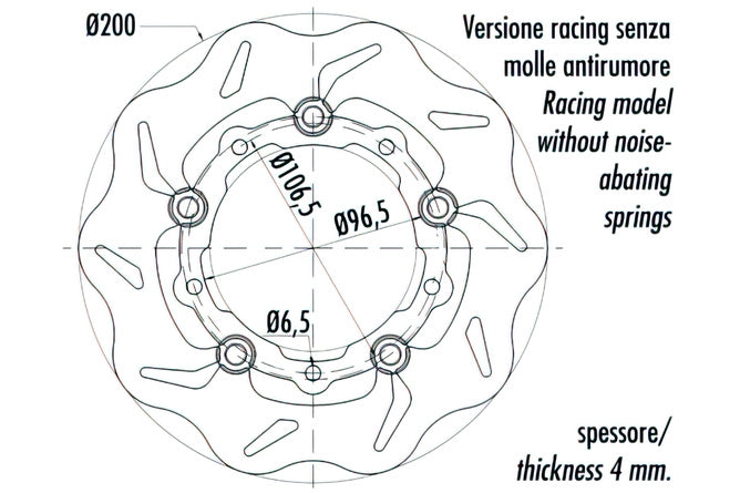 Bromsskiva Polini Evolution Piaggio Zip SP