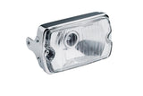 Headlight square chrome vintage mopeds