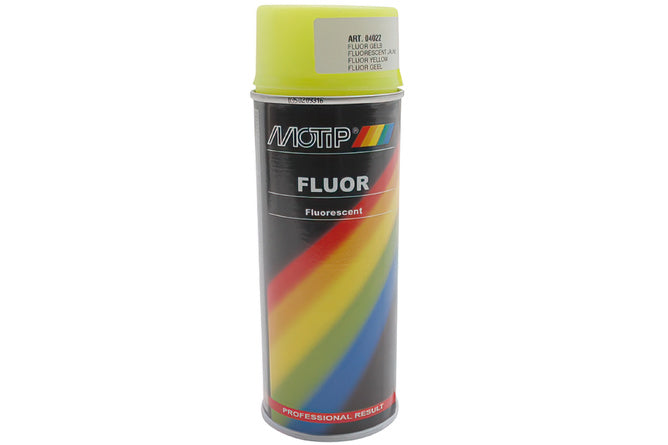 Sprayfärg Motip fluorescerande gul 400ml
