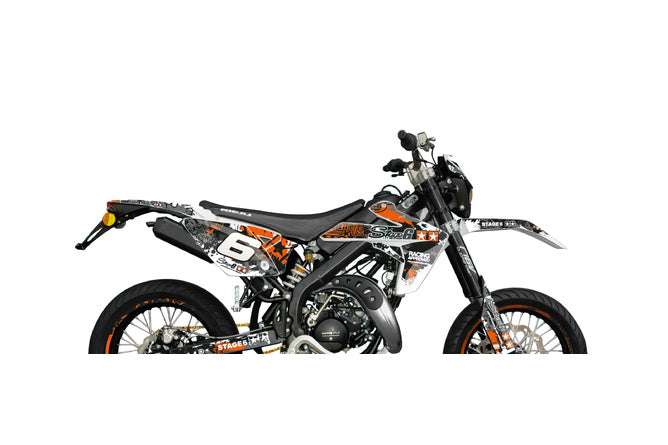 Graphic Kit Rieju MRT 2009 - 2021 Stage6 orange / vit