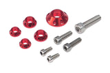 Screw Kit fairing / tank (2xM5 2xM6 1xM8) red