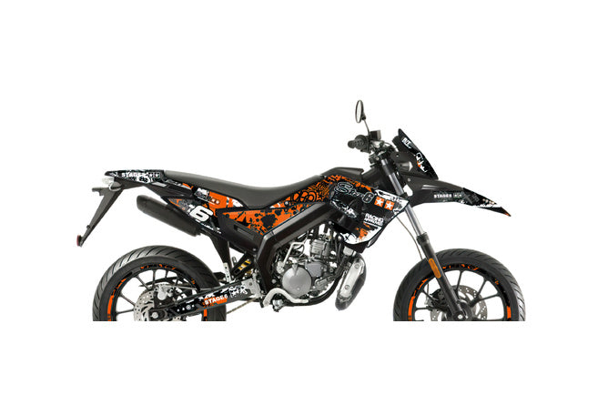 Grafikset Derbi Xtreme 2018 - 2020 orange / vit