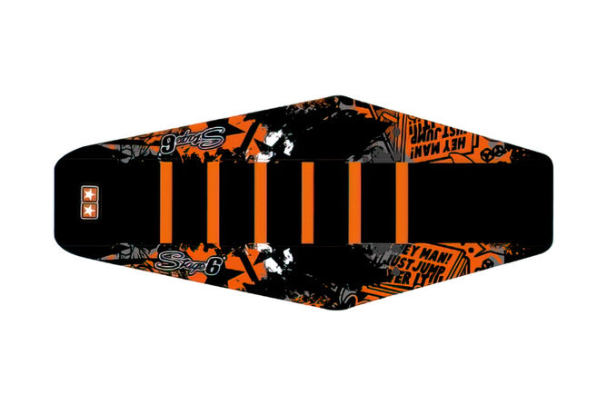 Sitskydd Rieju MRT Stage6 Full Covering orange / vit
