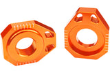 Chain Tensioners / Axle Blocks Scar aluminium SX /EXC orange